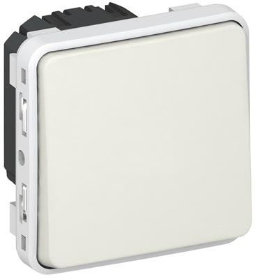 Legrand  Plexo  Белый  Выключатель/Переключатель 1-клавишный механизм, IP55  069611