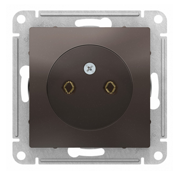Schneider Electric AtlasDesign Мокко  Розетка без заземляющих контактов 16А, механизм ATN000641