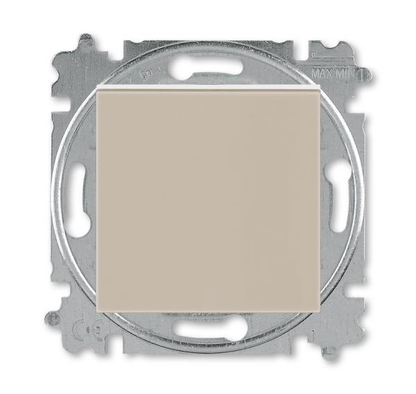 ABB  Levit  Кофе макиато/Белый Выключатель 1-клавишный 2-полюсный 2CHH590245A6018
