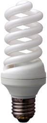 Компактная люминесцентная лампа Ecola Light Spiral 20Вт 220V E27 4100K 128*48