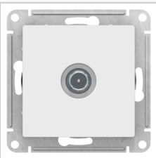 Schneider Electric AtlasDesign  Белый  Розетка TV проходная 4DB, механизм ATN000192