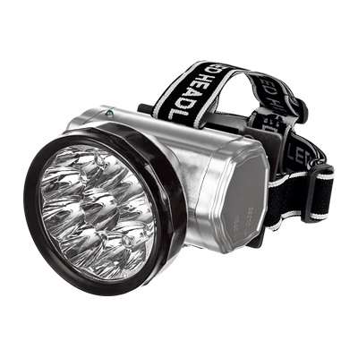 Фонарь налобный аккумуляторный HLA 04M 2Вт 10LED 200лм 10ч 2 реж. з/у 230В метал. IN HOME 4690612031859