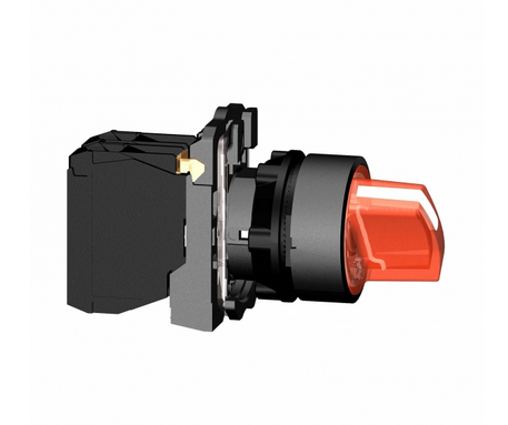 Переключатель 22мм 230-240В красный с подсветкой Schneider Electric TE-IMCI XB5AK124M5