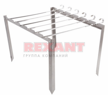 Подставка под шампура с 6 шампурами в чехле Сокол 62-0000