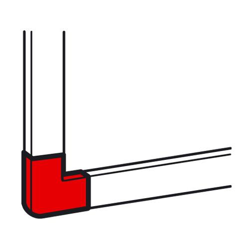 Legrand  METRA  Белый  Угол плоский 15x10 мм 638103