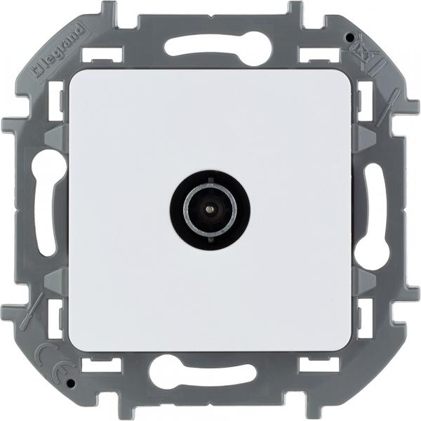 Legrand INSPIRIA Белый Розетка TV прох IP20 скрытая установка 673860