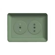 Schneider Electric  Wessen59  Шампань  Розетка 2-местная в сборе скрытая установка (250В, 16А, защитные шторки) RS16-254-48