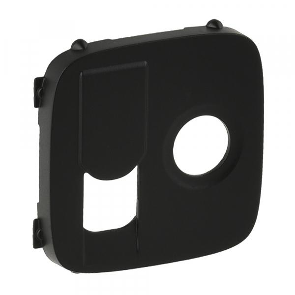 Legrand Valena ALLURE.Антрацит Лицевая панель розетки TV-RJ45 754838