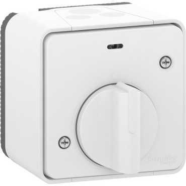 Schneider Electric Mureva Styl  Белый Выключатель в сборе с таймером открытая установка IP55 MUR39067