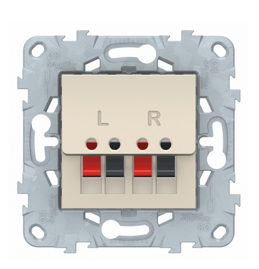 Schneider Electric Unica NEW Бежевый Аудиорозетка NU548644