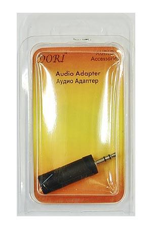 Переходник Plug3.5 (шт.) на Jack6.3 (гн.) Dori 2350, стерео,  блистер
