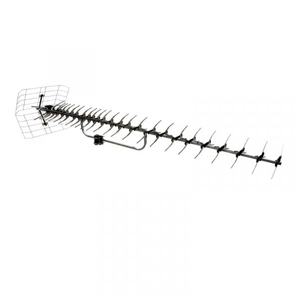 Антенна уличная ТВ активная для аналогового и цифрового ТВ - DVB-T2 (модель RX-415) (коробка)  REXANT 34-0415