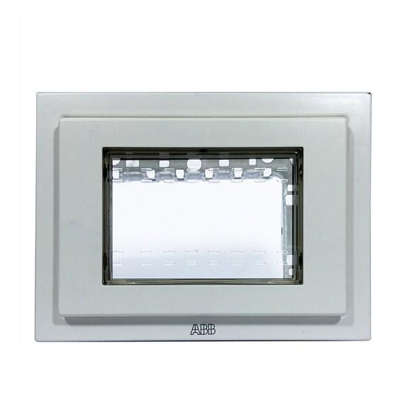 ABB  Zenit  Белый Рамка монтажная ITA, 3-модуля. рамка+набор монтажный IP55, FM,  /N3373 BL//2CLA337300N1101/