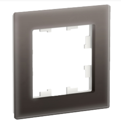 Schneider Electric AtlasDesign NATURE  Стекло Мокко  Рамка 1-местная ATN320601