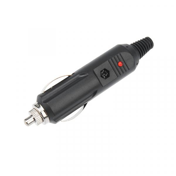 Разъем штекер автоприкуривателя с предохранителем и индикатором LED, (1шт.) (пакет)  PROconnect 16-0203-9