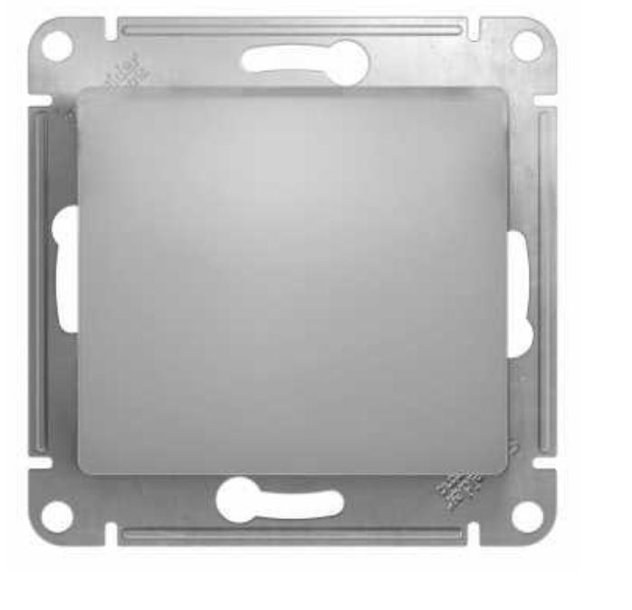 Schneider Electric Glossa Алюминий Выключатель 1-клавишный схема 1, механизм IP20 скрытая установка GSL000311