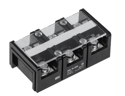Блок зажимов БЗН ТС-1003 35 мм2 100A 3 пары IEK