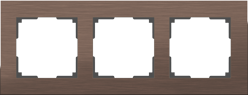 Werkel  Aluminium Коричневый Алюминий Рамка 3-местная  WL11-Frame-03 a033747
