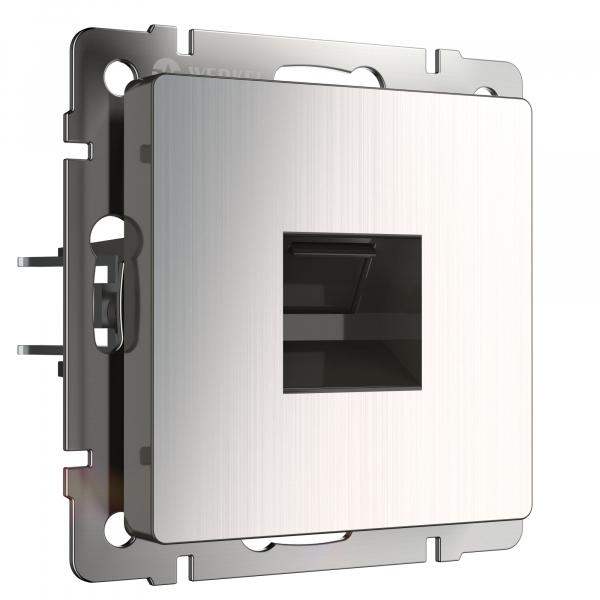 Werkel Гланцевый Никель Розетка Механизм Ethernet RJ-45  WL02-RJ-45/