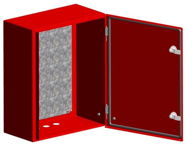 Щит  400х500х220  IP54  ЩМПг- 50.40.22 (ЩРНМ-2) RAL 3001 с монтажной панелью   EKF PROxima mb24-2-3001