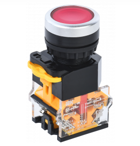Кнопка D8-11 d=22мм 1з+1р красная IEK