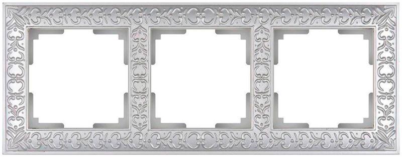 Werkel  Antik Белое Золото Рамка 3-местная WL07-Frame-03 a036750