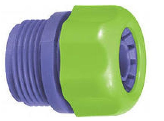 Соединитель PALISAD пластмассовый  для шланга 1/2", с внешней резьбой 3/4"// 66145