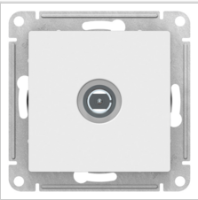 Schneider Electric AtlasDesign  Белый  Коннектор TV антенна, механизм ATN000193