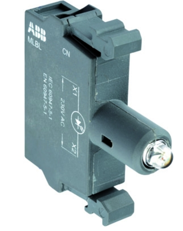 Патрон ABB MLBL-07G со встроенным светодиодом зеленый 230В AC /1SFA611621R1072/
