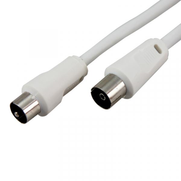 Шнур  L-15 метров штекер-гнездо белый TV PLUG - TV JACK REXANT 18-0008