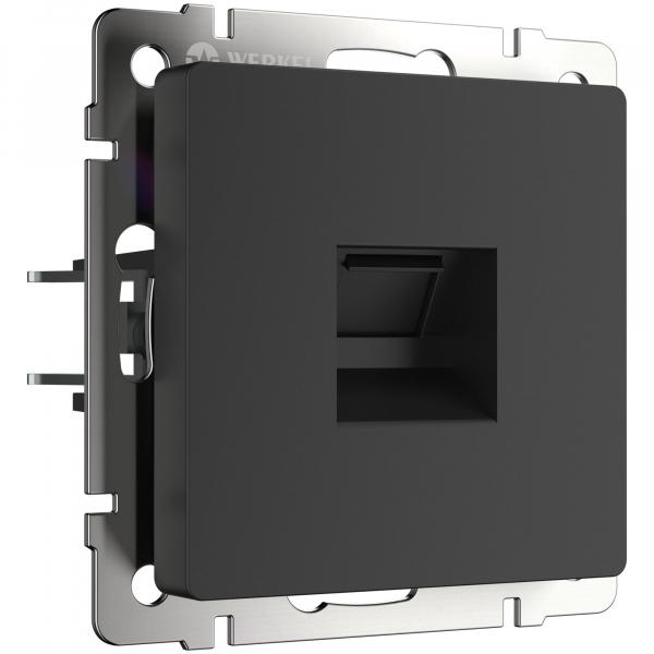 Werkel Черный Матовый Розетка Механизм телефонная RJ-11 WL08-RJ-11