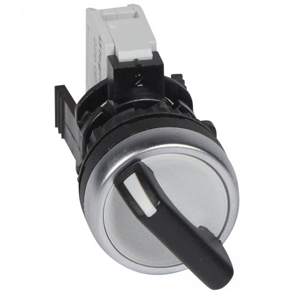 Legrand 23730 Osmoz перекл. ЧЕРН.ручк. 2 п с фикс. 90°(0-1)+НО конт.бл.
