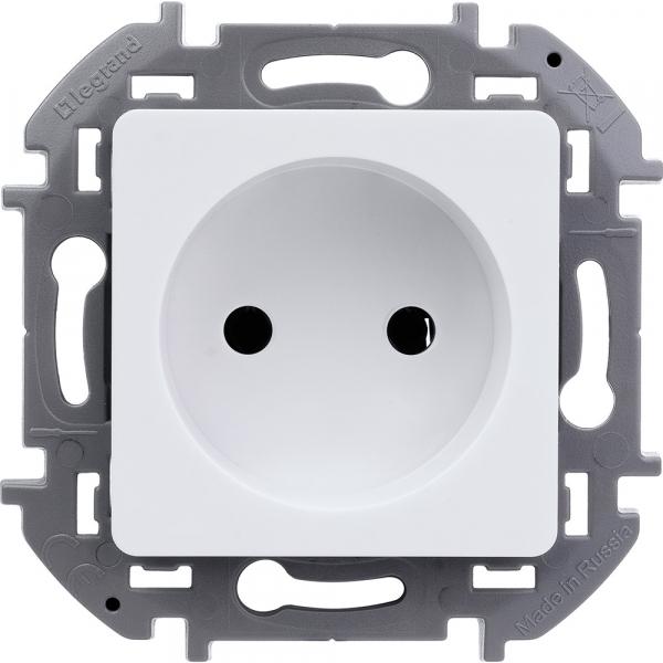 Legrand INSPIRIA Белый Розетка 1-местная IP20 скрытая установка 673710