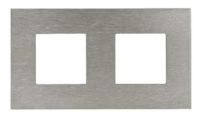 ABB  Zenit  Натур. Сталь Рамка 2-местная  /N2272 OX//2CLA227200N4001/