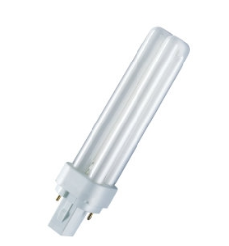 Компактная люминесцентная лампа OSRAM DULUX D 18W/830 G24D-2 10X1