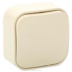 Legrand  Quteo  Слоновая Кость Выключатель 1-клавишный открытая установка 782230