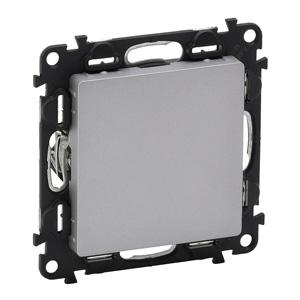 Legrand 755182 Valena LIFE.Заглушка с суппортом.С лицевой панелью.Алюминий