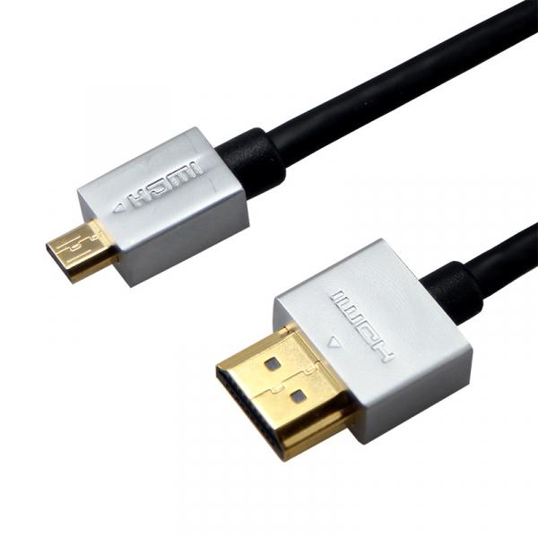 Шнур  HDMI - micro HDMI  gold  1.5М  Ultra Slim  (блистер)  REXANT 17-6723