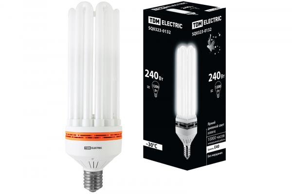 Компактная люминесцентная лампа TDM КЛЛ-8U-240Вт-6500К-Е40