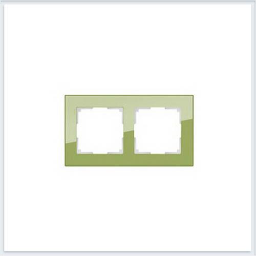 Werkel  Favorit Фисташковый Рамка 2-местная стекло WL01-Frame-02 a036588