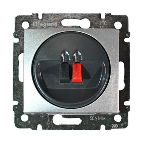 Legrand Valena  Алюминий  Розетка акустическая 1-местная /770223