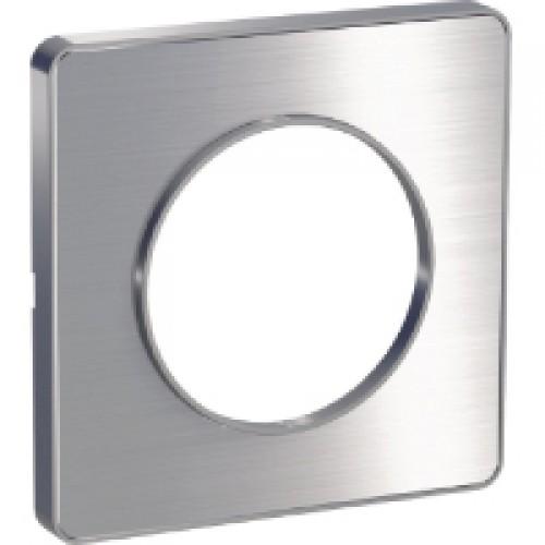 Schneider Electric ODACE Полированный Алюминий Рамка 1-местная S53P802J