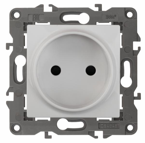 ЭРА  Elegance  Белый  Розетка 2P, 16A-250В, IP20 14-2105-01