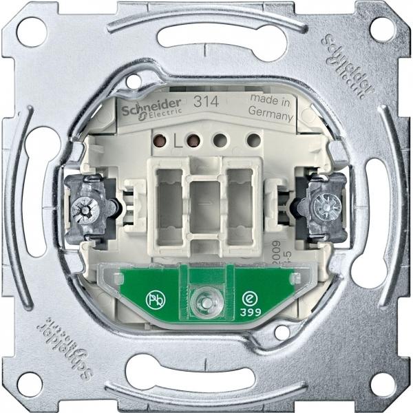 Schneider Electric Merten  механизм 1-пов. выкл. с индикатором 10АХ MTN3101-0000