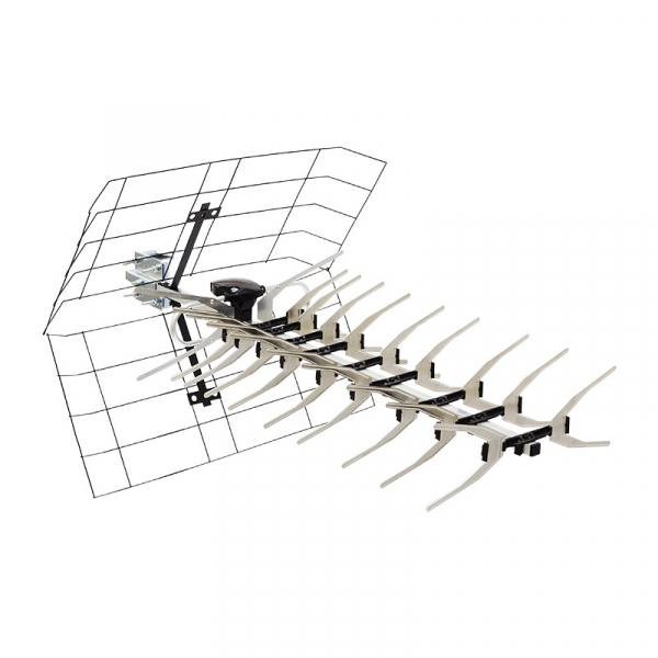 Антенна уличная ТВ активная для аналогового и цифрового ТВ - DVB-T2 (модель RX-413) (коробка)  REXANT 34-0413