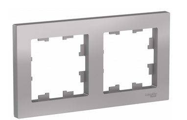 Schneider Electric AtlasDesign Алюминий Рамка 2-местная универсальная ATN000302