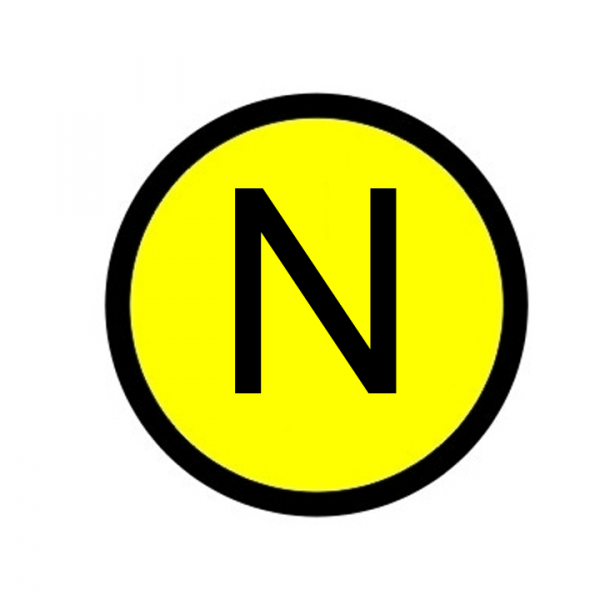 Символ "N" d=20мм EKF