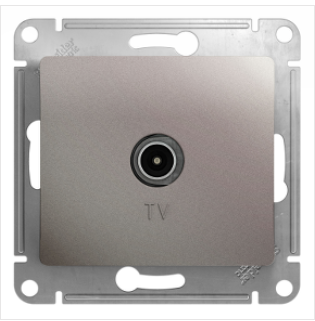 Schneider Electric Glossa Платина TV Антенна коннектор, механизм GSL001293