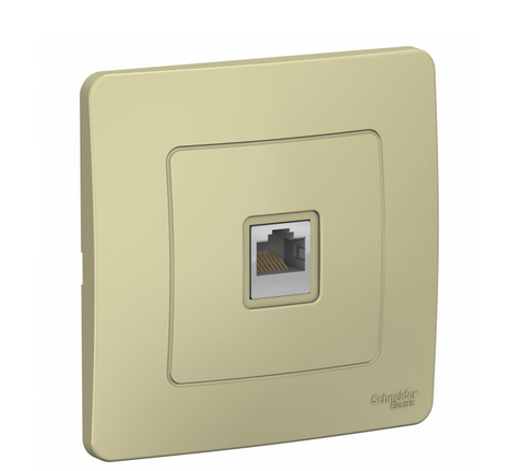 Schneider Electric  BLANCA  Бежевый Розетка компьютерная  RJ45, категория 5E,  скрытая установка BLNIS045007