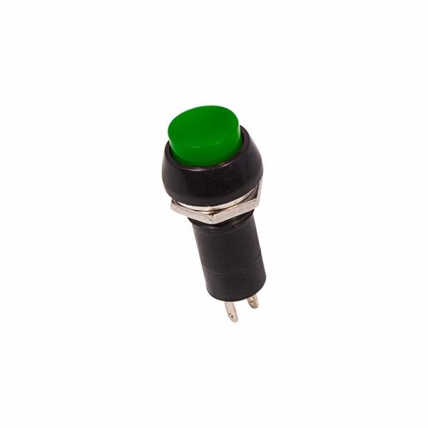 Выключатель-кнопка  250V 1А (2с) ON-OFF  зеленая  (PBS-11А)  REXANT 36-3032